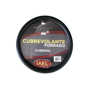 Cubre Volante Forrado Cuerina Negra